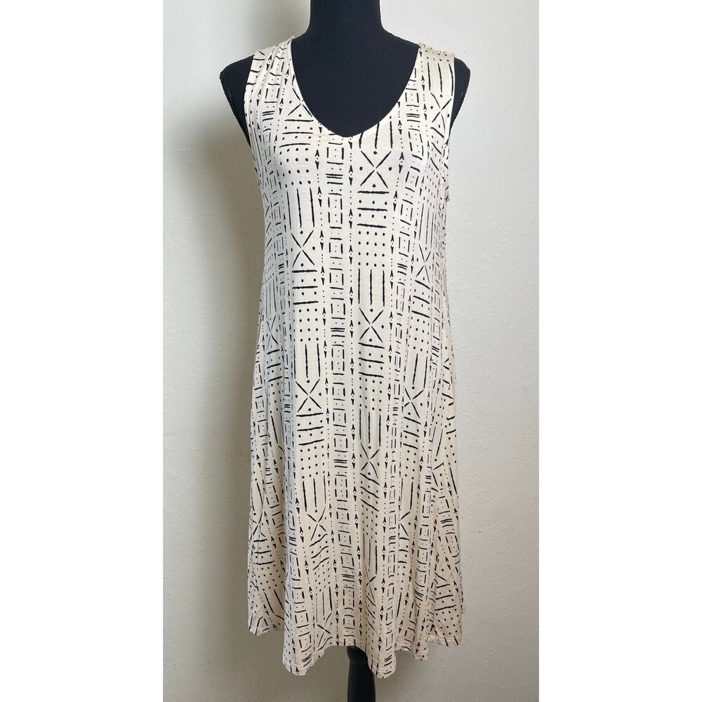 Style & Co Women's Crisscross Back Jersey Stretch Midi Dress Cream M Lagenlook